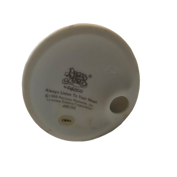 Precious Moments Girl "Always Listen to Your Heart" 1998 Collectible 488356 - Picture 2 of 2